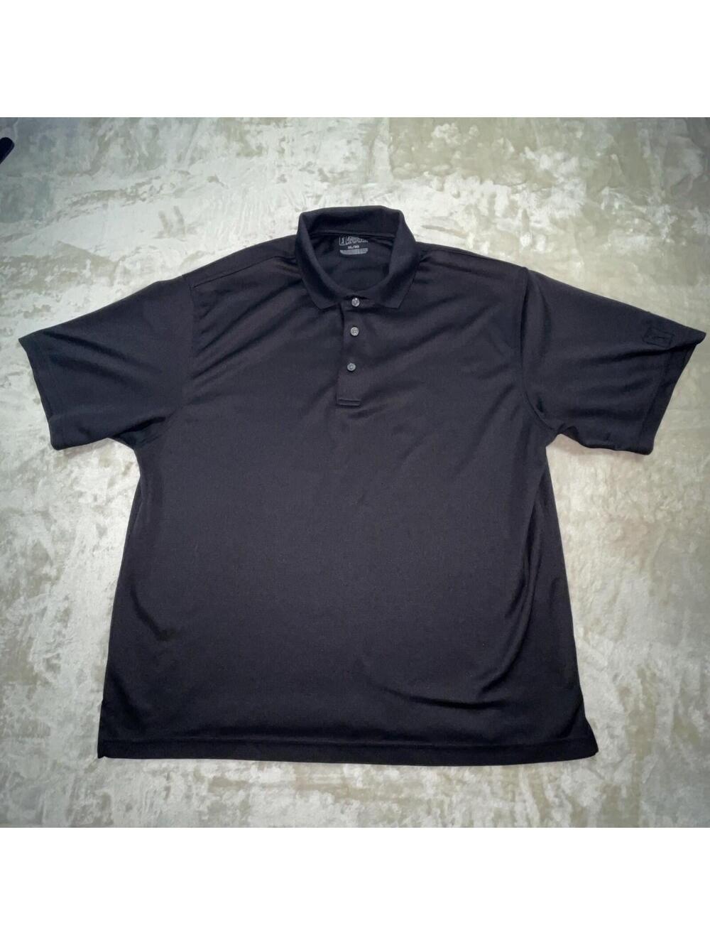 PGA Tour Polo Shirt Mens Extra Large XL Gray Airflux Moisture Wick Golfing Golf